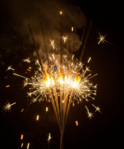 15 cm Yellow Sparklers
