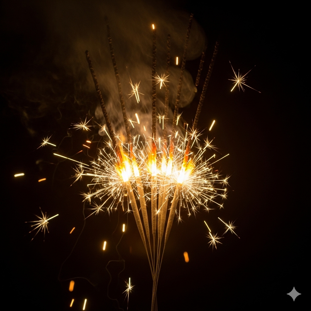 15 cm Yellow Sparklers